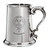 Family Crest Polished Pewter 1 Pint Tankard with Scroll handle MacCuish-MacKeochan