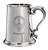 Family Crest Polished Pewter 1 Pint Tankard with Scroll handle MacCuish-MacKeochan