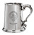 Family Crest Polished Pewter 1 Pint Tankard with Scroll handle MacCuish-MacKeochan