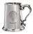 Family Crest Polished Pewter 1 Pint Tankard with Scroll handle MacCuish-MacKeochan