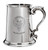 Family Crest Polished Pewter 1 Pint Tankard with Scroll handle MacCuish-MacKeochan