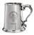 Family Crest Polished Pewter 1 Pint Tankard with Scroll handle Congilton-Geddes