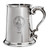 Family Crest Polished Pewter 1 Pint Tankard with Scroll handle Congilton-Geddes