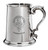 Family Crest Polished Pewter 1 Pint Tankard with Scroll handle Congilton-Geddes