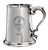 Family Crest Polished Pewter 1 Pint Tankard with Scroll handle Congilton-Geddes