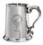 Family Crest Polished Pewter 1 Pint Tankard with Scroll handle Georgeson-Lamont