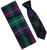 Mens Scarf & Tie Gift Set Wool Tie Campbell Of Cawdor Modern Tartan Plaid Design 100% Lambswool Scarf