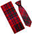 Mens Scarf & Tie Gift Set Wool Tie Grant Clan Modern Tartan Plaid Design 100% Lambswool Scarf