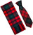Mens Scarf & Tie Gift Set Wool Tie Kerr Modern Tartan Plaid Design 100% Lambswool Scarf