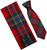 Mens Scarf & Tie Gift Set Wool Tie MacLean Of Duart Modern Tartan Plaid Design 100% Lambswool Scarf