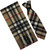 Mens Scarf & Tie Gift Set Wool Tie Thomson Camel Modern Tartan Plaid Design 100% Lambswool Scarf Mens Scarf & Tie Gift Set Wool Tie Thomson Camel Modern Tartan Plaid Design 100% Lambswool Scarf