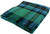 Large Soft Luxury Lambswool Merino Inveralmond Throw - Emerald