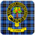 Clark Clan Crest Square Coasters Set of 4 Cork Backed From Scotland