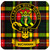 Buchanan Clan Crest Square Coasters Set of 4 Cork Backed From Scotland