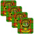 Burnett Clan Crest Square Coasters Set of 4 Cork Backed From Scotland Burnett Clan Crest Square Coasters Set of 4 Cork Backed From Scotland