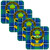 Irvine Clan Crest Square Coasters Set of 4 Cork Backed From Scotland