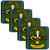 Henderson Clan Crest Square Coasters Set of 4 Cork Backed From Scotland