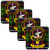 Mitchell Clan Crest Square Coasters Set of 4 Cork Backed From Scotland Mitchell Clan Crest Square Coasters Set of 4 Cork Backed From Scotland
