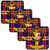 MacFarlane Clan Crest Square Coasters Set of 4 Cork Backed From Scotland