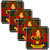 MacGregor Clan Crest Square Coasters Set of 4 Cork Backed From Scotland MacGregor Clan Crest Square Coasters Set of 4 Cork Backed From Scotland