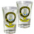 Malcolm Scottish Clan Crest Tequila Slammer Shot Glass Set of 2 Scottish Made