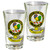 Sinclair Scottish Clan Crest Tequila Slammer Shot Glass Set of 2 Scottish Made