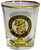 Brown Clan Crest Wee Dram Shot Glass Set of 2 Scottish Made