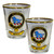 Bruce Clan Crest Wee Dram Shot Glass Set of 2 Scottish Made