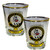 Craig Clan Crest Wee Dram Shot Glass Set of 2 Scottish Made