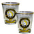 Cunningham Clan Crest Wee Dram Shot Glass Set of 2 Scottish Made