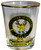 Davidson Clan Crest Wee Dram Shot Glass Set of 2 Scottish Made