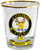 Fraser Clan Crest Wee Dram Shot Glass Set of 2 Scottish Made