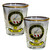 Gunn Clan Crest Wee Dram Shot Glass Set of 2 Scottish Made