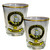 Hunter Clan Crest Wee Dram Shot Glass Set of 2 Scottish Made