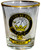 Lindsay Clan Crest Wee Dram Shot Glass Set of 2 Scottish Made