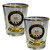 MacKay Clan Crest Wee Dram Shot Glass Set of 2 Scottish Made