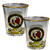 MacKinnon Clan Crest Wee Dram Shot Glass Set of 2 Scottish Made