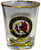 MacKinnon Clan Crest Wee Dram Shot Glass Set of 2 Scottish Made
