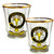 MacKenzie Clan Crest Wee Dram Shot Glass Set of 2 Scottish Made