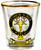 MacKenzie Clan Crest Wee Dram Shot Glass Set of 2 Scottish Made