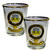 MacLachlan Clan Crest Wee Dram Shot Glass Set of 2 Scottish Made