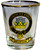 MacLachlan Clan Crest Wee Dram Shot Glass Set of 2 Scottish Made