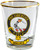 Wallace Clan Crest Wee Dram Shot Glass Set of 2 Scottish Made