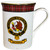 Bone China Coffee Tea Mug MacKinnon Clan Crest Gold Rim Scottish Made
