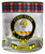 Chisholm Clan Crested Tartan Edging Heavy Based Whisky Glass