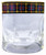 Farquharson Clan Crested Tartan Edging Heavy Based Whisky Glass