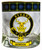 Gordon Clan Crested Tartan Edging Heavy Based Whisky Glass