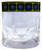 Gordon Clan Crested Tartan Edging Heavy Based Whisky Glass