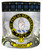 Lamont Clan Crested Tartan Edging Heavy Based Whisky Glass