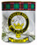 Lindsay Clan Crested Tartan Edging Heavy Based Whisky Glass